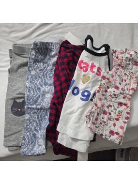 Baby Girl Clothes Lot 5pc Bundle | OshKosh Joe Fresh Old Navy | Size 6-18M